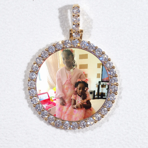 3D CIRCLE CUSTOM PICTURE PENDANT SMALL SIZE