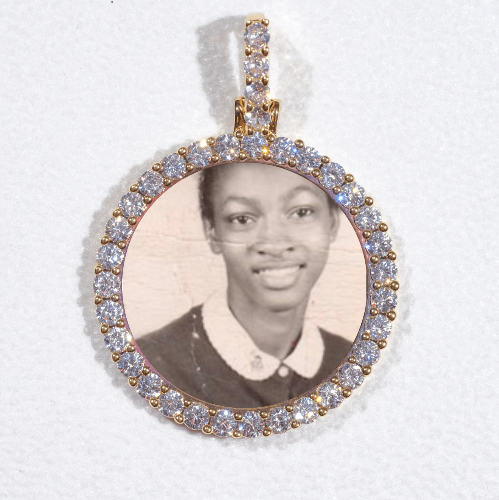 3D CIRCLE CUSTOM PICTURE PENDANT SMALL SIZE