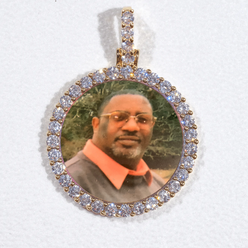3D CIRCLE CUSTOM PICTURE PENDANT SMALL SIZE