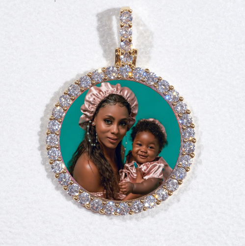 3D CIRCLE CUSTOM PICTURE PENDANT SMALL SIZE