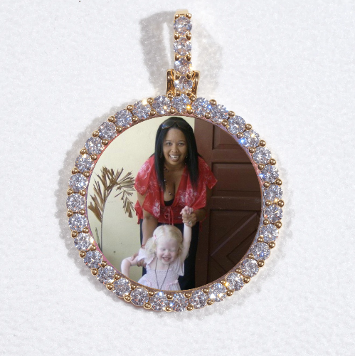 3D CIRCLE CUSTOM PICTURE PENDANT SMALL SIZE