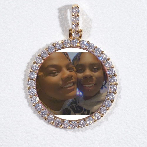 3D CIRCLE CUSTOM PICTURE PENDANT SMALL SIZE