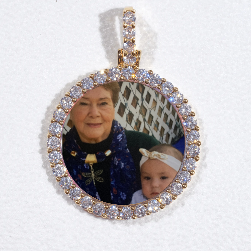 3D CIRCLE CUSTOM PICTURE PENDANT SMALL SIZE