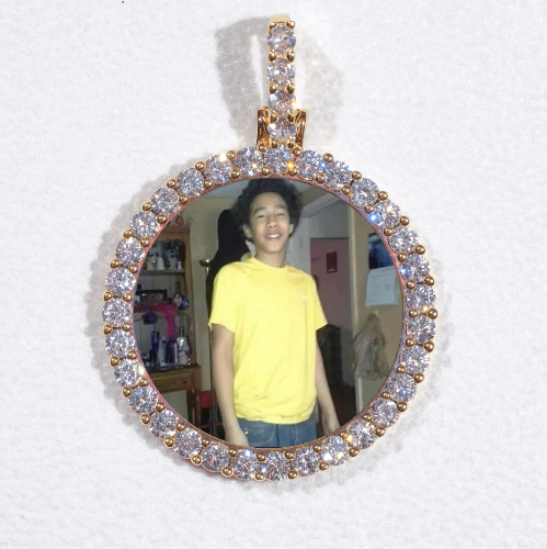 3D CIRCLE CUSTOM PICTURE PENDANT SMALL SIZE