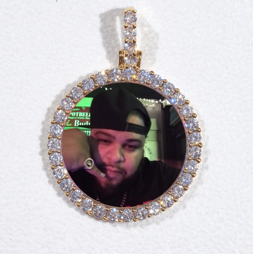 3D CIRCLE CUSTOM PICTURE PENDANT SMALL SIZE