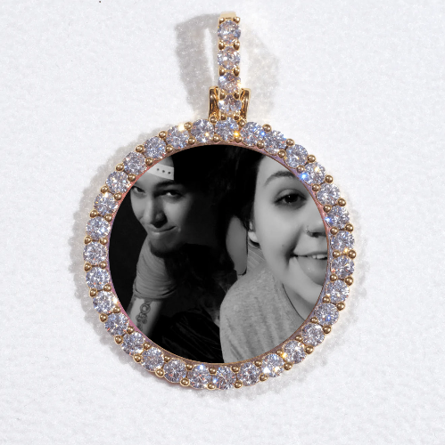 3D CIRCLE CUSTOM PICTURE PENDANT SMALL SIZE