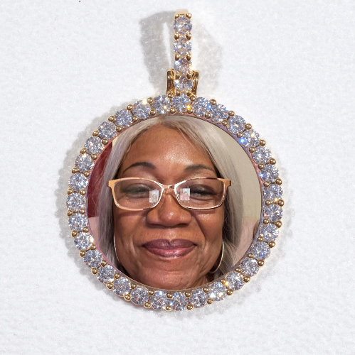 3D CIRCLE CUSTOM PICTURE PENDANT SMALL SIZE