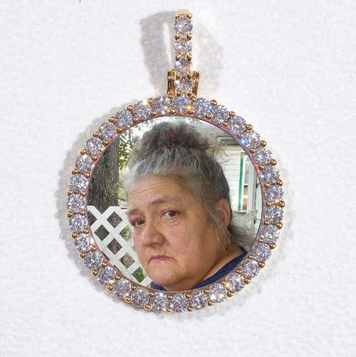 3D CIRCLE CUSTOM PICTURE PENDANT SMALL SIZE
