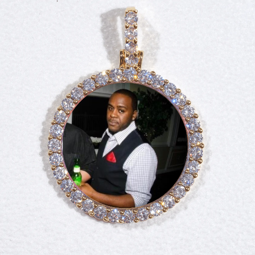 3D CIRCLE CUSTOM PICTURE PENDANT SMALL SIZE