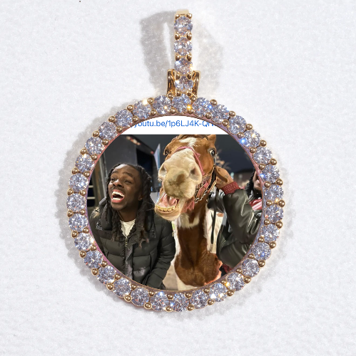 3D CIRCLE CUSTOM PICTURE PENDANT SMALL SIZE
