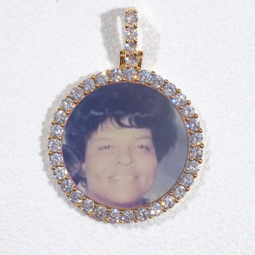3D CIRCLE CUSTOM PICTURE PENDANT SMALL SIZE