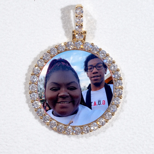 3D CIRCLE CUSTOM PICTURE PENDANT SMALL SIZE