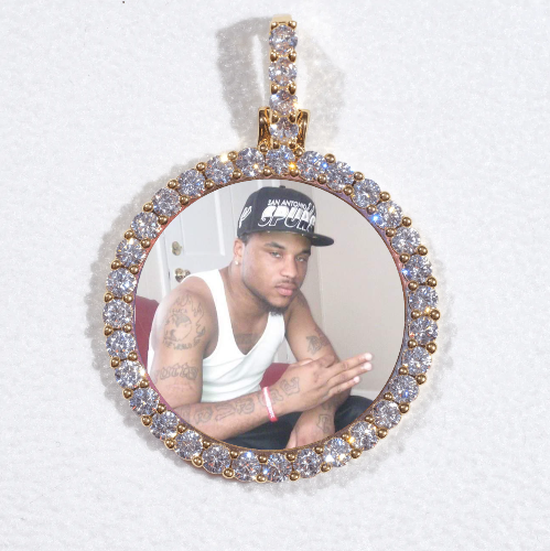 3D CIRCLE CUSTOM PICTURE PENDANT SMALL SIZE