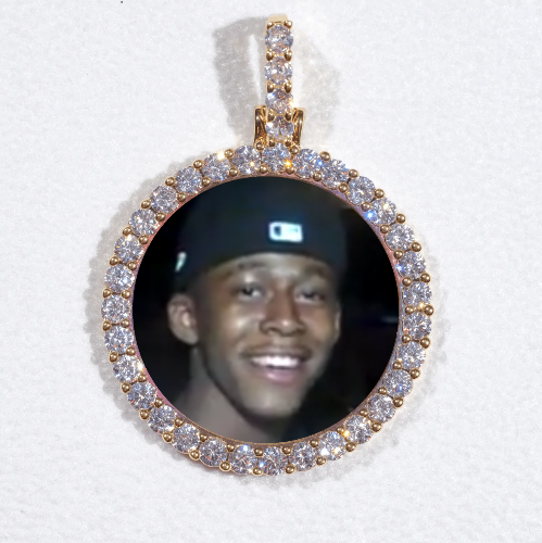 3D CIRCLE CUSTOM PICTURE PENDANT SMALL SIZE