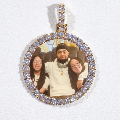 3D CIRCLE CUSTOM PICTURE PENDANT SMALL SIZE