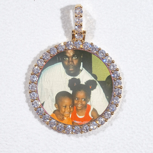 3D CIRCLE CUSTOM PICTURE PENDANT SMALL SIZE