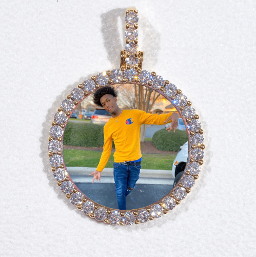 3D CIRCLE CUSTOM PICTURE PENDANT SMALL SIZE