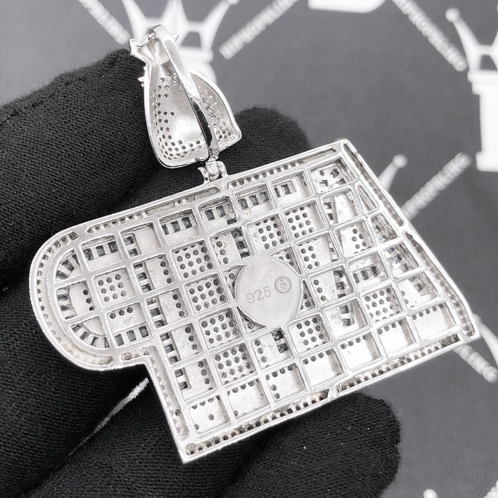 .925 Silver ATP Appreciate the Profit Baguette VVS CZ Iced Out Pendant