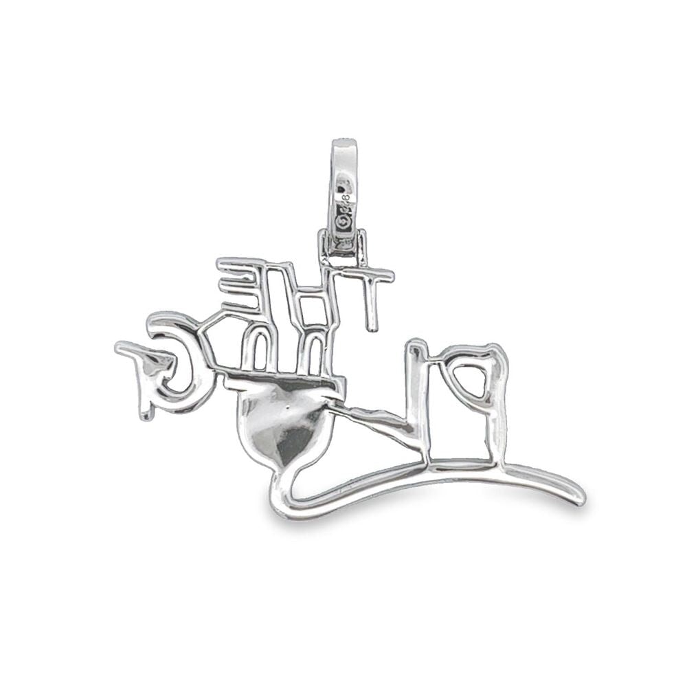 .925 Silver The PLUG CZ Iced Out Pendant