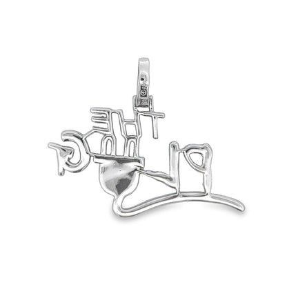 .925 Silver The PLUG CZ Iced Out Pendant