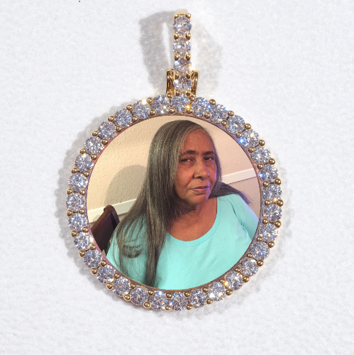 3D CIRCLE CUSTOM PICTURE PENDANT SMALL SIZE