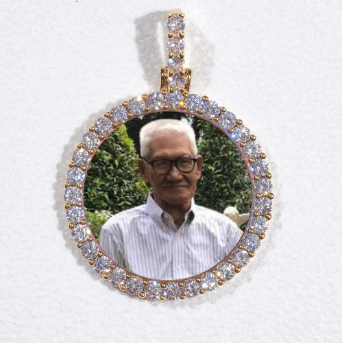 3D CIRCLE CUSTOM PICTURE PENDANT SMALL SIZE