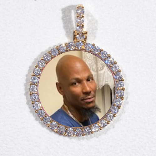 3D CIRCLE CUSTOM PICTURE PENDANT SMALL SIZE