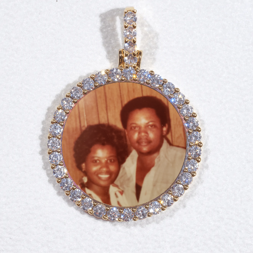 3D CIRCLE CUSTOM PICTURE PENDANT SMALL SIZE