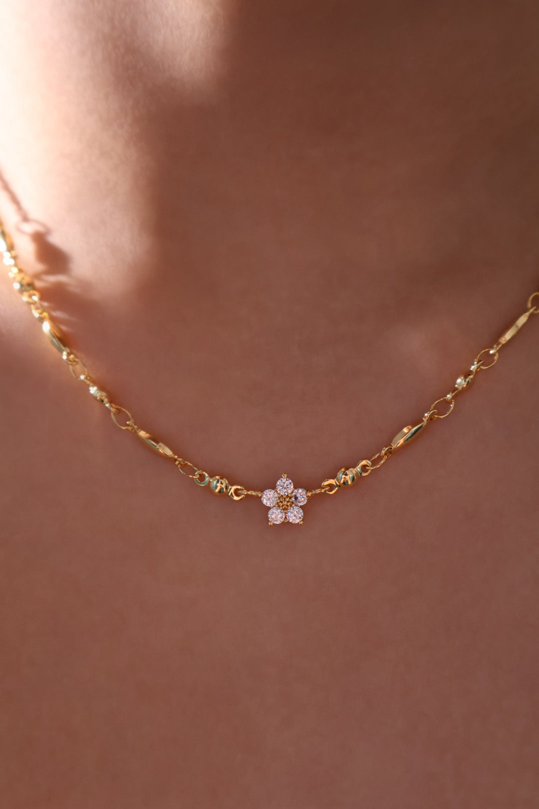 18K Real Gold Plated Starlight Bloom Necklace