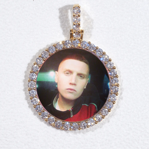 3D CIRCLE CUSTOM PICTURE PENDANT SMALL SIZE