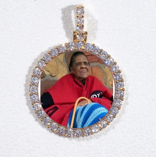 3D CIRCLE CUSTOM PICTURE PENDANT SMALL SIZE