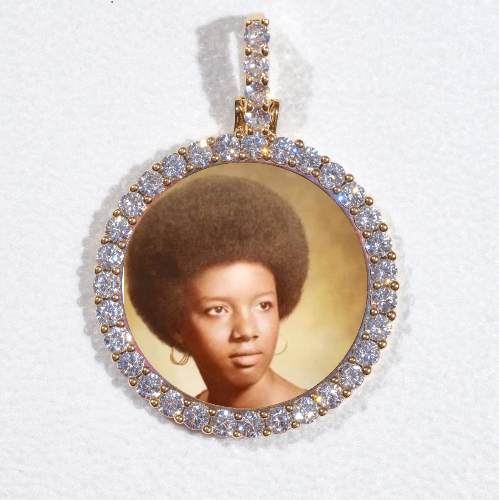 3D CIRCLE CUSTOM PICTURE PENDANT SMALL SIZE