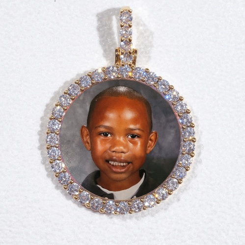 3D CIRCLE CUSTOM PICTURE PENDANT SMALL SIZE