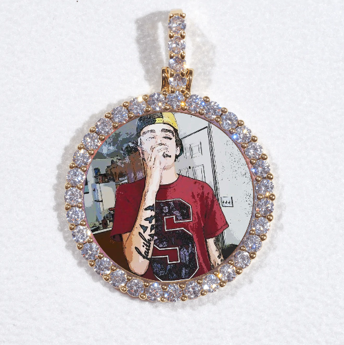 3D CIRCLE CUSTOM PICTURE PENDANT SMALL SIZE