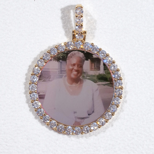 3D CIRCLE CUSTOM PICTURE PENDANT SMALL SIZE