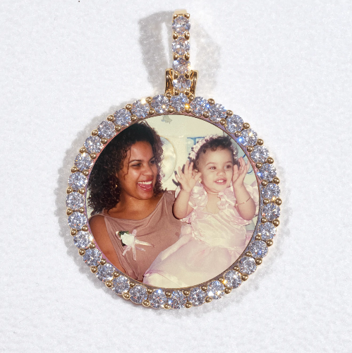 3D CIRCLE CUSTOM PICTURE PENDANT SMALL SIZE