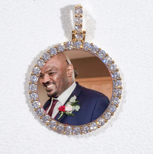 3D CIRCLE CUSTOM PICTURE PENDANT SMALL SIZE