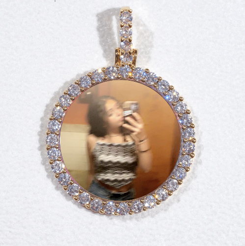 3D CIRCLE CUSTOM PICTURE PENDANT SMALL SIZE