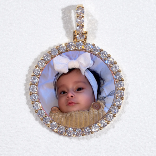 3D CIRCLE CUSTOM PICTURE PENDANT SMALL SIZE