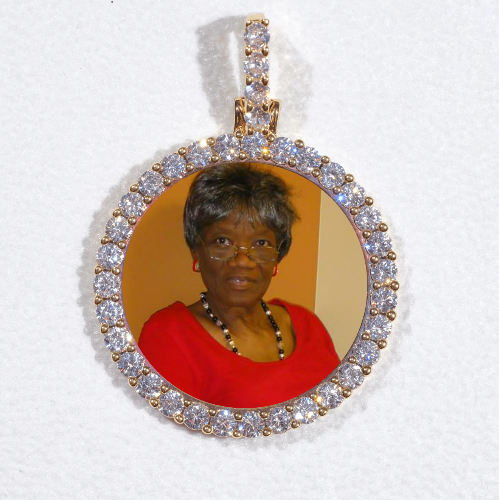 3D CIRCLE CUSTOM PICTURE PENDANT SMALL SIZE