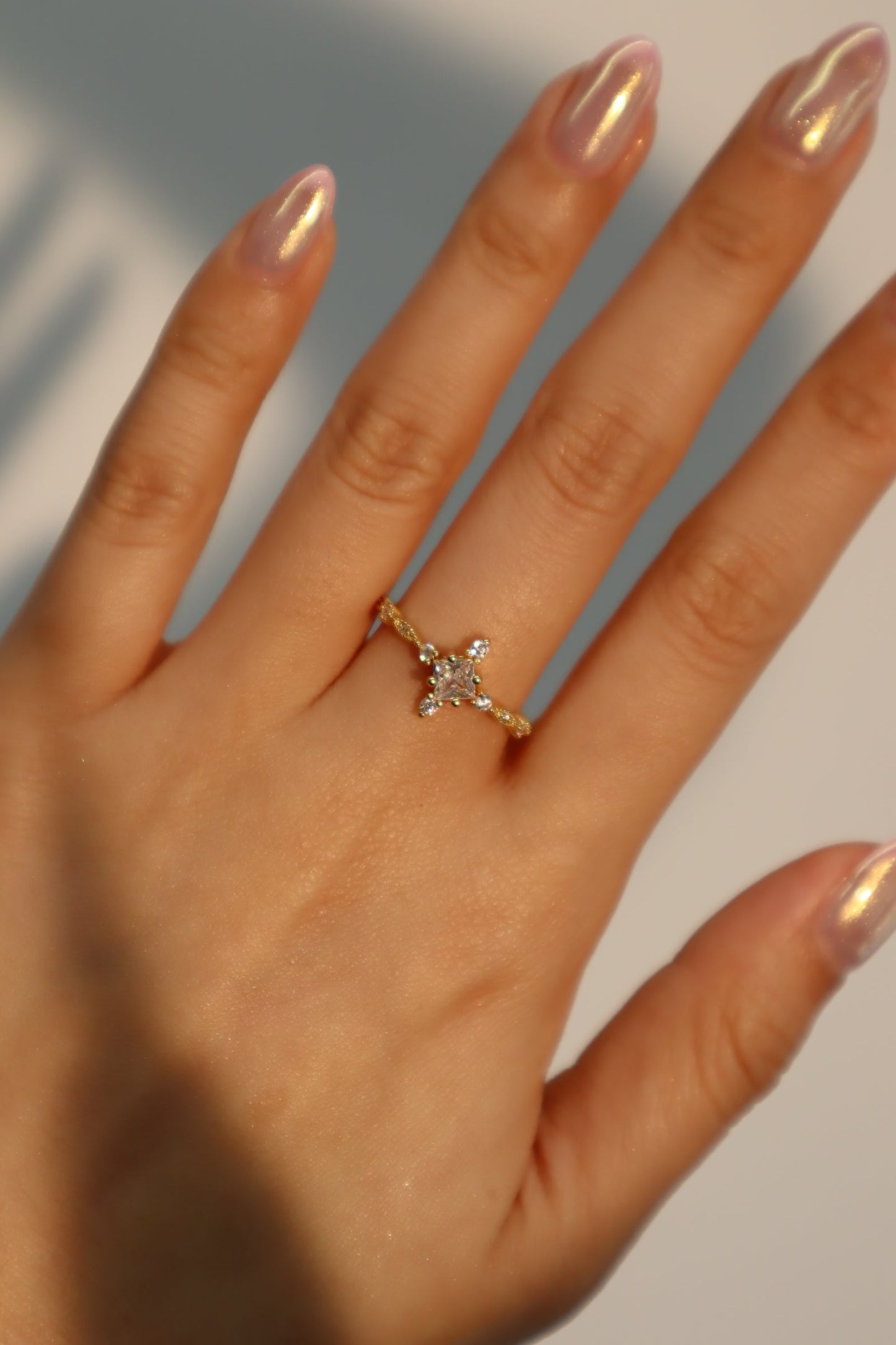 18K Real Gold Plated Starlight Ring