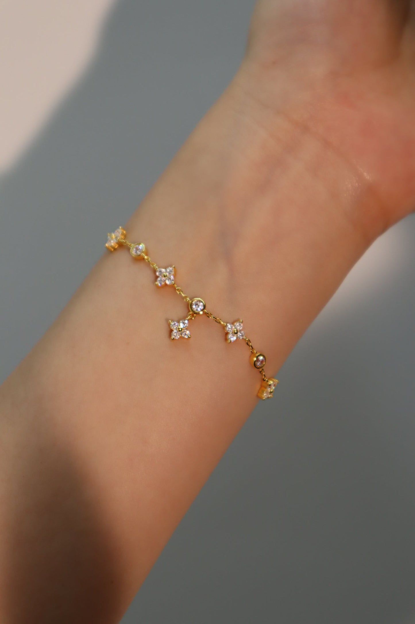 18K Gold Vermeil Multi Starlight Petal Bracelet