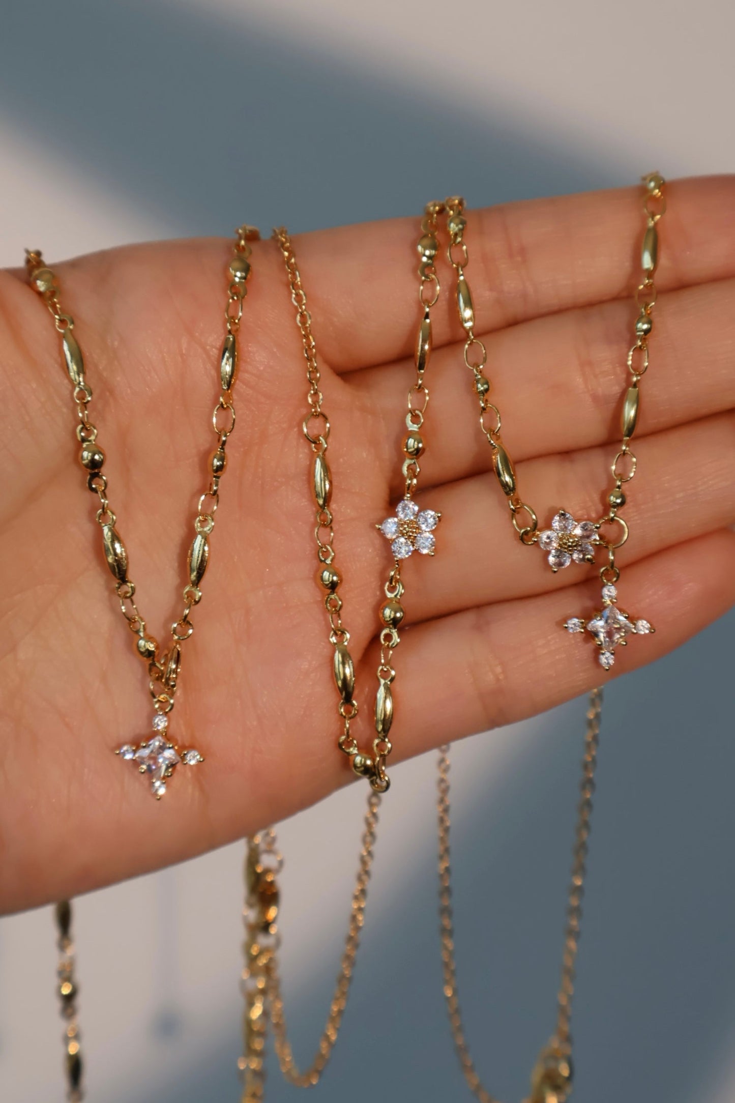 18K Real Gold Plated Starlight Bloom Necklace