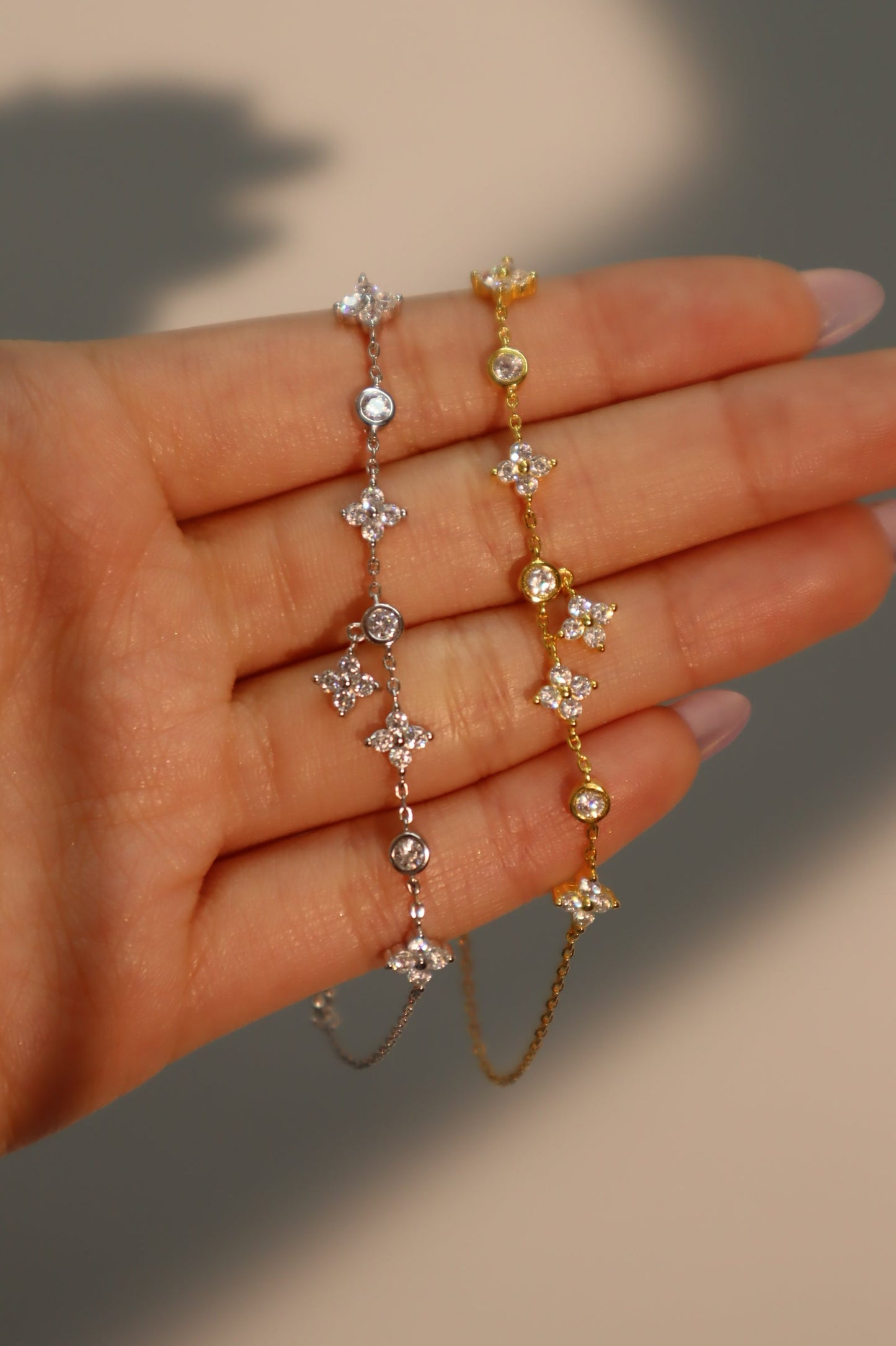 18K Gold Vermeil Multi Starlight Petal Bracelet