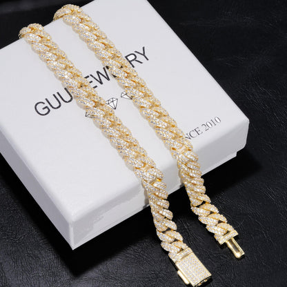 10mm Cuban Link Chain in 18K Gold