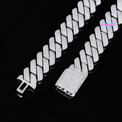 19mm Iced Prong Cuban Chain