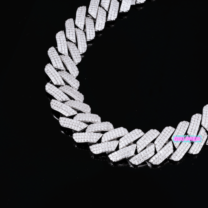 19mm Iced Prong Cuban Chain