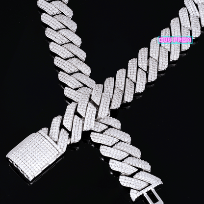 19mm Iced Prong Cuban Chain