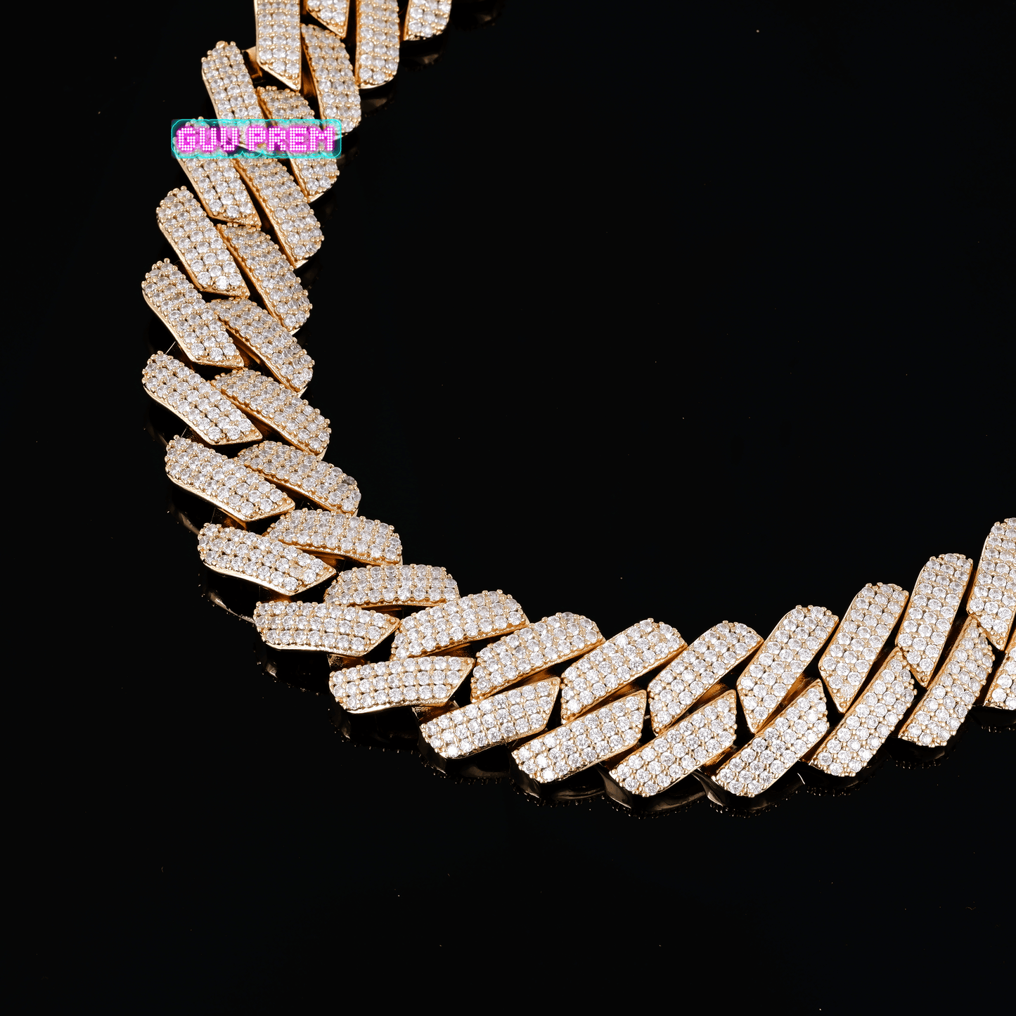 19mm Iced Prong Cuban Chain
