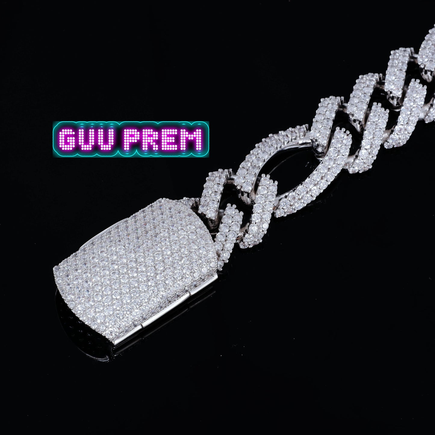 19mm Iced Figaro Bracelet